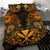 Polynesian Bedding Set - Hawaii (Kanaka Maoli) Duvet Cover Set - Gold Turtle Homeland - Polynesian Pride