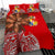 Tonga Bedding Set - Polynesian Palm Tree Flag Red - Polynesian Pride