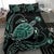 Polynesian Bedding Set Turtle Mix Hibiscus - Turquoise - Polynesian Pride