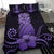 Hawaii Polynesian Pineapple Hibiscus Bedding Set - Zela Style Purple - Polynesian Pride