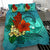 Guam Bedding Set - Tropical Flowers Style Black - Polynesian Pride