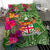 Fiji Bedding Set - Hibiscus Polynesian Pattern Green Version - Polynesian Pride