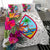 Guam Bedding Set - Hibiscus Polynesian Pattern White Version - Polynesian Pride