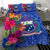 Samoa Bedding Set - Hibiscus Polynesian Pattern Blue Version - Polynesian Pride