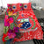 Samoa Bedding Set - Hibiscus Polynesian Pattern Red Version - Polynesian Pride