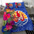 Tahiti Bedding Set - Hibiscus Polynesian Pattern Blue Version - Polynesian Pride