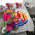 Tahiti Bedding Set - Hibiscus Polynesian Pattern White Version - Polynesian Pride