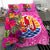 Tahiti Bedding Set - Hibiscus Polynesian Pattern Pink Version - Polynesian Pride