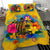 Samoa Polynesian Bedding Set - Turtle with Plumeria and Hibiscus - Polynesian Pride