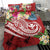 Polynesian Hawaii Kanaka Maoli Bedding Set - Summer Plumeria (Red) - Polynesian Pride