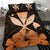 Hawaiian Kanaka Bedding Set Hibiscus Polynesian Love Orange - Polynesian Pride