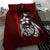 Kosrae Micronesian Bedding Set Red - Turtle With Hook - Polynesian Pride