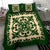 Hawaiian Bedding Set Royal Pattern - Emerald Green - Polynesian Pride