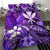 Polynesian Hawaii Bedding Set - Turtle, Hibiscus and Pineapple Purple - Polynesian Pride