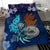 American Samoa Polynesian Bedding Set - Blue Polynesian Eagle - Polynesian Pride