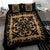 Hawaii Bedding Set Royal Pattern - Black And Gold - Polynesian Pride