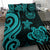 Tahiti Polynesian Bedding Set - Turquoise Tentacle Turtle - Polynesian Pride