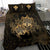 Hawaii Bedding Set - Turtle Strong Pattern Hibiscus Plumeria Gold AH - Polynesian Pride