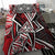 American Samoa Bedding Set - Tribal Flower Special Pattern Red Color Red - Polynesian Pride