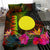 Palau Polynesian Bedding Set - Hibiscus and Banana Leaves - Polynesian Pride