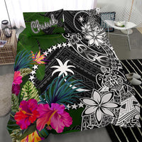 Chuuk Bedding Set - Turtle Plumeria Banana Leaf - Polynesian Pride