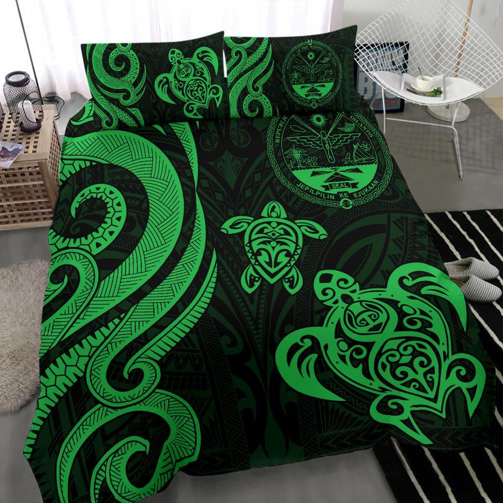 Marshall Islands Bedding Set - Tentacle Turtle Green - Polynesian Pride