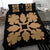 Hawaiian Bedding Set Royal Pattern - Black And Gold - C1 Style - Polynesian Pride