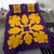 Hawaiian Bedding Set Royal Pattern - Purple And Gold - C1 Style - Polynesian Pride