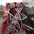 Tahiti Bedding Set - Tribal Flowers Special Pattern Red Color - Polynesian Pride