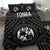 Tonga Bedding Set - Tonga Seal With Polynesian Tattoo Style (Black) - Polynesian Pride