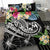 Tonga Polynesian Bedding Set - Summer Plumeria (Black) - Polynesian Pride