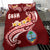 Guam Bedding Set - Guam Seal Polynesian Patterns Plumeria (Red) - Polynesian Pride