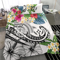 Kosrae Polynesian Bedding Set - Summer Plumeria (White) - Polynesian Pride