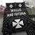 Wallis and Futuna Bedding Set - Wallis and Futuna Seal With Polynesian Tattoo Style - Polynesian Pride