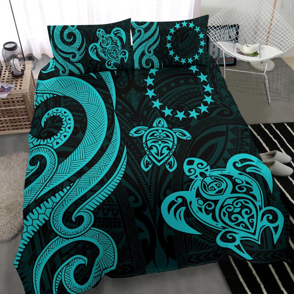 Cook Islands Bedding Set - Turquoise Tentacle Turtle - Polynesian Pride