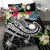 Nauru Polynesian Bedding Set - Summer Plumeria (Black) - Polynesian Pride