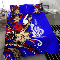 New Caledonia Bedding Set - Tribal Flower With Special Turtles Blue Color - Polynesian Pride