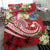 Papua New Guinea Polynesian Bedding Set - Summer Plumeria (Red) - Polynesian Pride