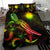 Marshall Islands Polynesian Bedding Set - Turtle With Blooming Hibiscus Reggae - Polynesian Pride