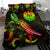 Tahiti Polynesian Bedding Set - Turtle With Blooming Hibiscus Reggae - Polynesian Pride