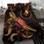 Yap Polynesian Bedding Set - Turtle With Blooming Hibiscus Gold - Polynesian Pride