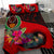 Pohnpei Bedding Set - Polynesian Hook And Hibiscus (Red) - Polynesian Pride