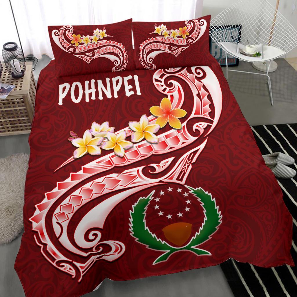 Pohnpei Bedding Set - Pohnpei Seal Polynesian Patterns Plumeria - Polynesian Pride