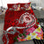 FSM Bedding Set - Turtle Plumeria (RED) - Polynesian Pride