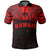 Hawaiian Kanaka Polo Shirt Demodern Red - Polynesian Pride