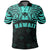 Hawaiian Kanaka Polo Shirt Demodern Turquoise - Polynesian Pride