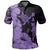 Hawaii Turtle Polo Shirt Polynesian Hibiscus Art Ver 2.0 Violet - Polynesian Pride