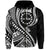 Atiu Cook Islands Hoodie Black Polynesian Wave Style LT9 Zip Hoodie Black - Polynesian Pride