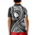 Atiu Cook Islands Polo Shirt Black Polynesian Wave Style LT9 - Polynesian Pride