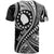 Custom Atiu Cook Islands T Shirt Black Polynesian Wave Style LT9 - Polynesian Pride